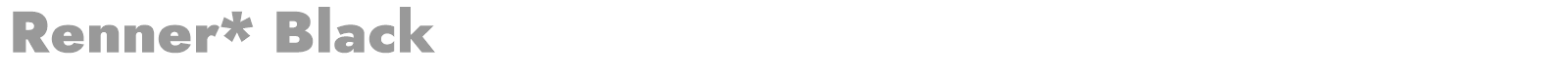 Renner* font preview